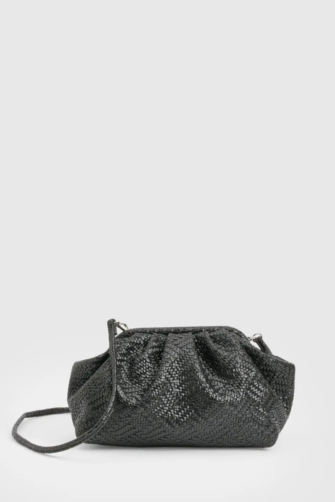 Black Textured Clutch Bag | Boohoo | Boohoo.com (UK & IE)