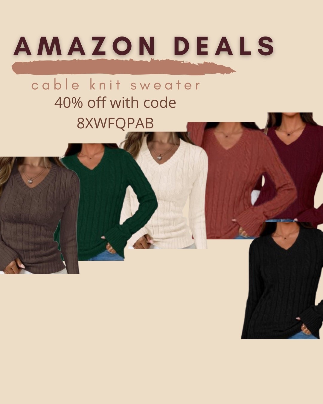 $15 ends 8/5

Amazon fashion
Amazon deals
Cable knit sweater

#LTKSaleAlert