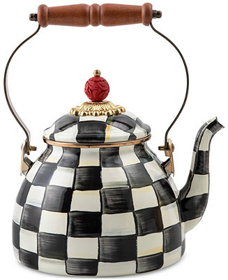 Mackenzie-Childs Courtly Check 2-Qt. Tea Kettle - Macy's | Macy's