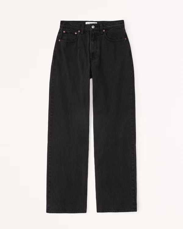 High Rise Loose Jean | Abercrombie & Fitch (UK)