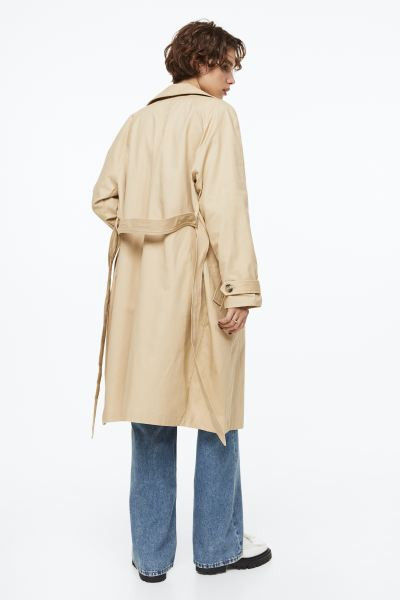 Cotton Twill Trench Coat | H&M (US + CA)