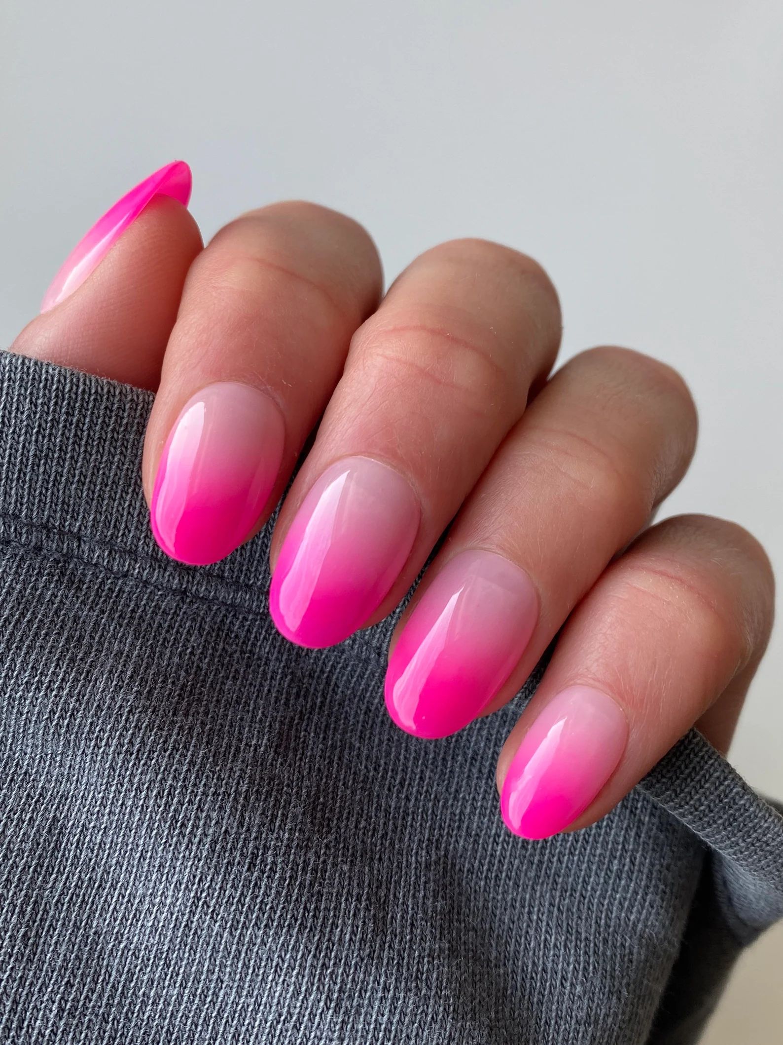Neon Pink Ombre Custom Press on Nails Summer False Nails Luxury Stick on Nails - Etsy | Etsy (US)