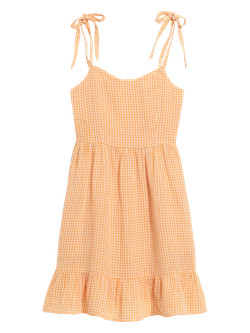 Fit & Flare Tie-Shoulder Gingham Mini Cami Dress for Women | Old Navy (US)