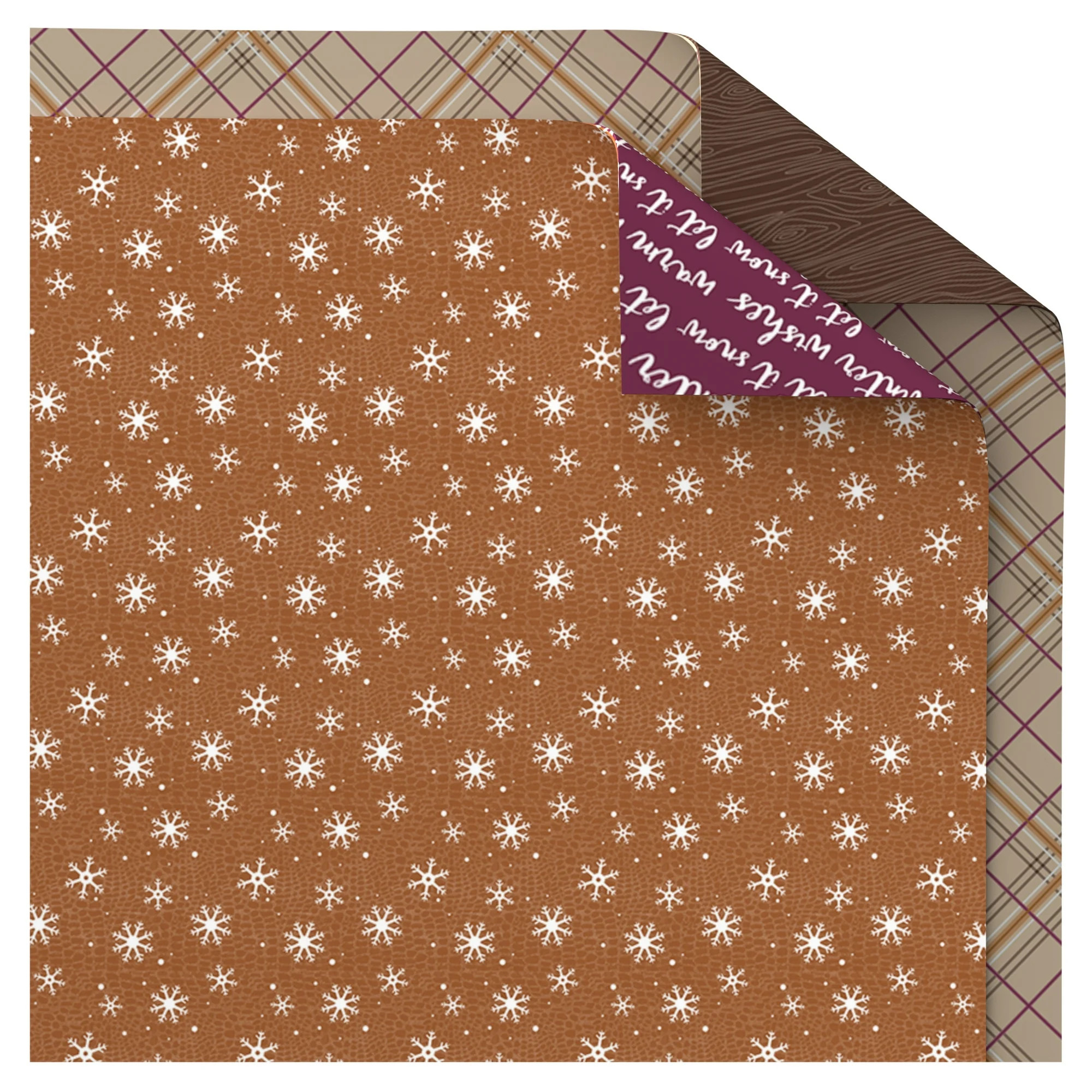 Multicolor Reversible Assorted Christmas Wrapping Paper, 90 sq ft, 2 Rolls, by Holiday Time | Walmart (US)