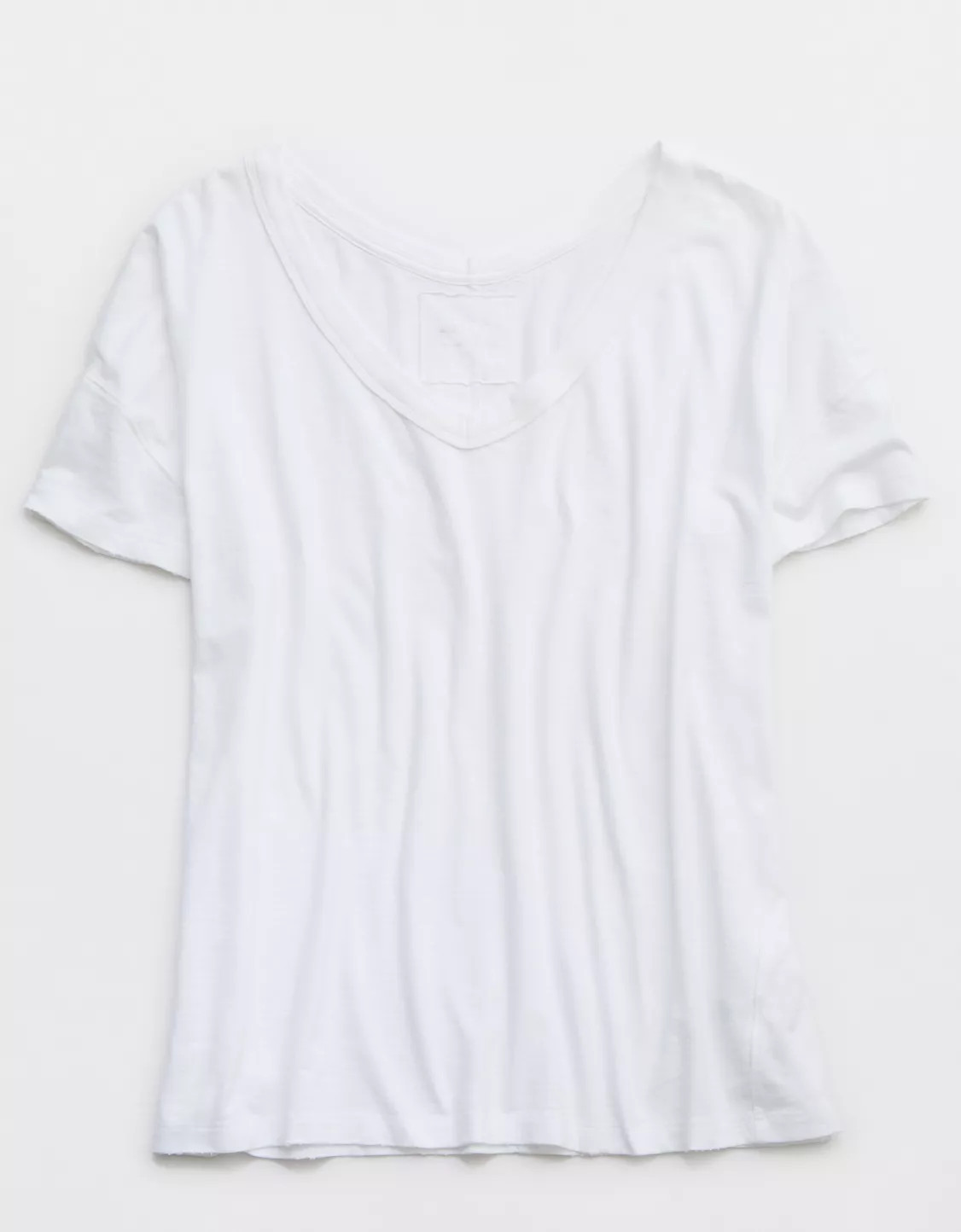 Aerie Oversized V-Neck Boyfriend T-Shirt | American Eagle Outfitters (US & CA)
