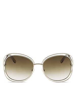 Chloe Women's Carlina Oversized Round Sunglasses, 60mm | Bloomingdale's (US)
