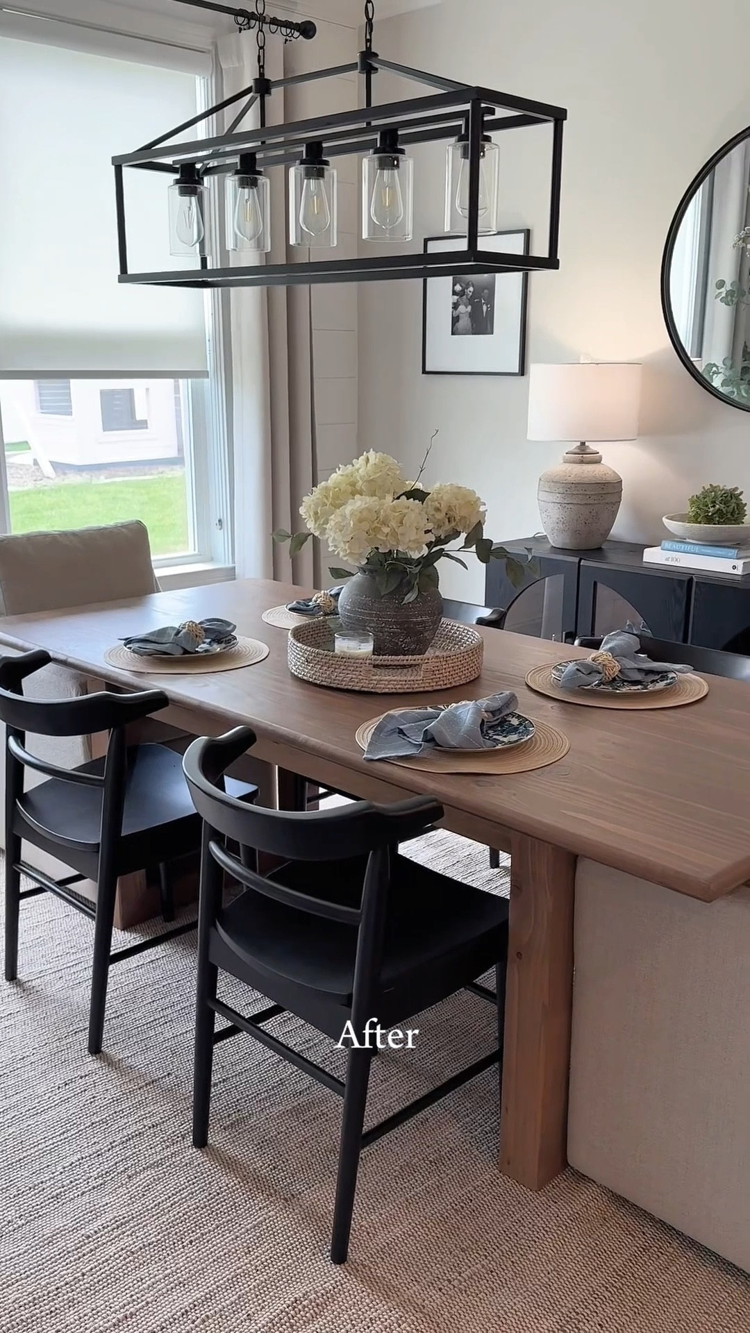 Dining room refresh!  🤗



•
•
•
Dining room decor ideas, black sideboard buffet table, blue and white dining set, Mackenzie Childs, pottery barn, organic modern decor, monochromatic color scheme, studio mcgee, Amazon home finds, faux flowers, spring dining roomm

#LTKSeasonal #LTKHome