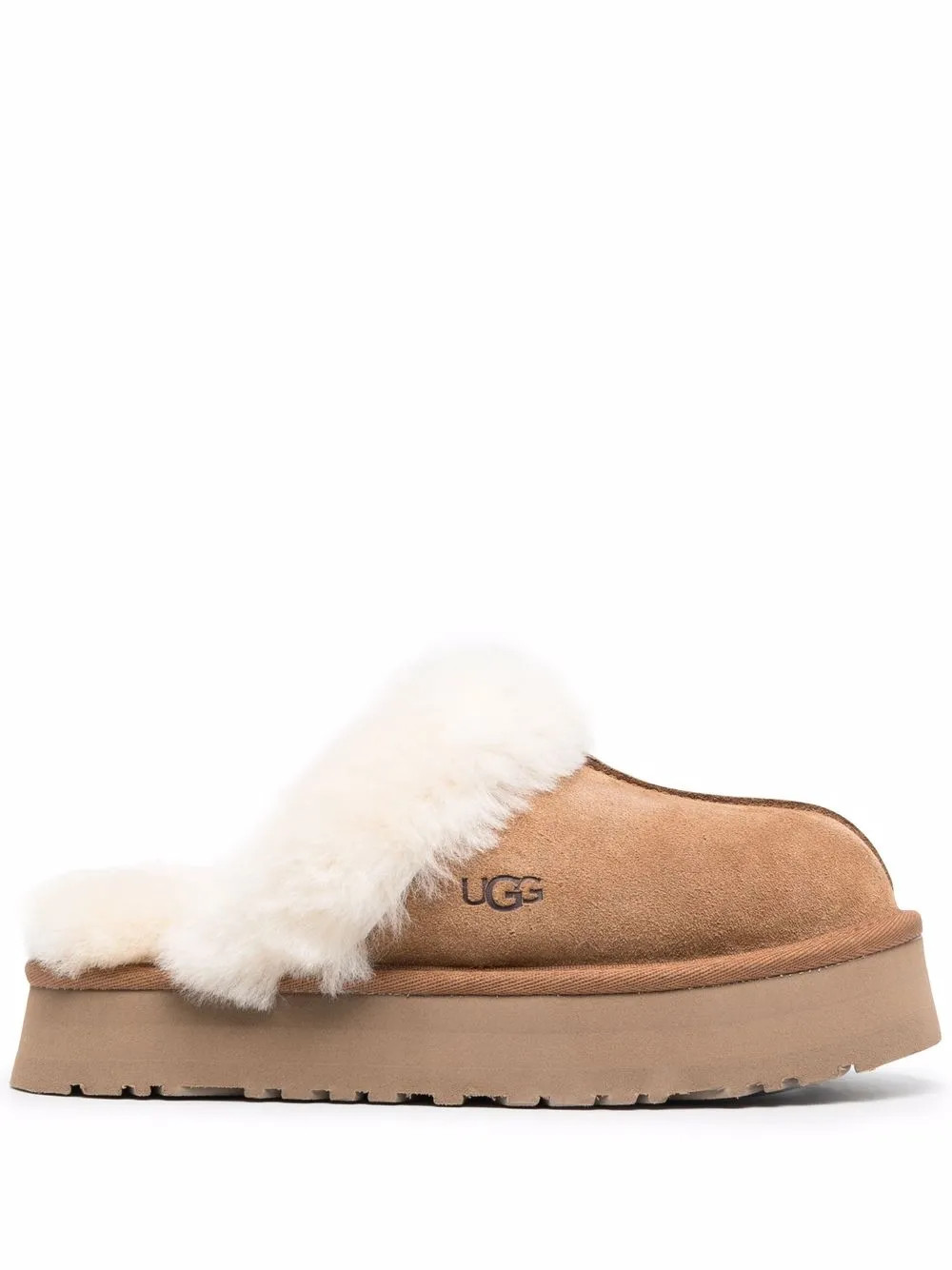 UGG Disquette Suede Slippers - Farfetch | Farfetch Global