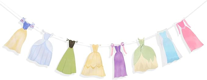 Princess Party Bunting Banner - Princess First Birthday Party Banner,Dress Banner Birthday Decora... | Amazon (US)