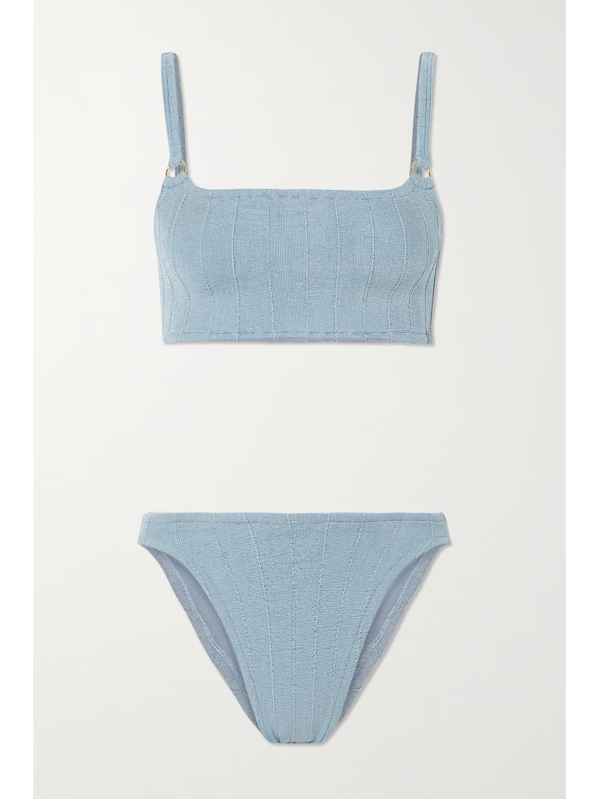 HUNZA G+ NET SUSTAIN Eunice Nile ribbed bikini | NET-A-PORTER (US)