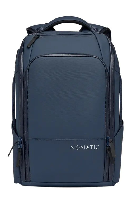 NOMATIC Water Resistant Minimalist Expandable Travel Backpack in Navy - 20L at Nordstrom, Size Large | Nordstrom