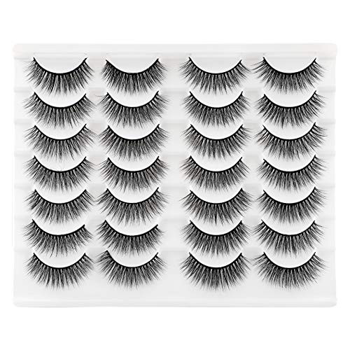 Newcally Lashes False Eyelashes Natural Wispy Light Volume Faux Mink Lashes 14 Pairs Pack | Amazon (US)