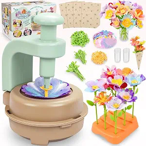 Fabric Flower Bouquets Toys, DIY Craft Kits Toys for Kids - Flowers Market Toy, Build Your Flower... | Amazon (US)