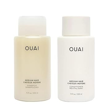 OUAI Medium Shampoo and Conditioner Set - Sulfate Free Shampoo and Conditioner for Medium Hair - ... | Amazon (US)