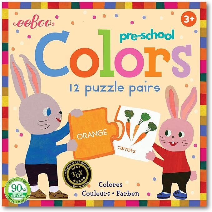 eeBoo: Preschool Colors Puzzle Pairs, Learn Colors Easily, Educational Tool that Allows Matching ... | Amazon (US)