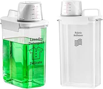 [2 Pack] Laundry Detergent Dispenser for Laundry Room Organization and Storage,78 Oz Laundry Soap... | Amazon (US)