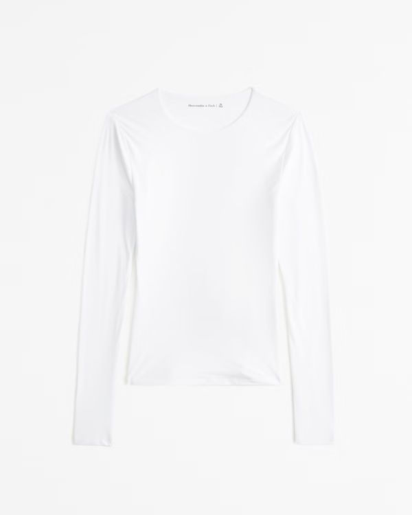 Essential Long-Sleeve Tuckable Baby Tee | Abercrombie & Fitch (US)