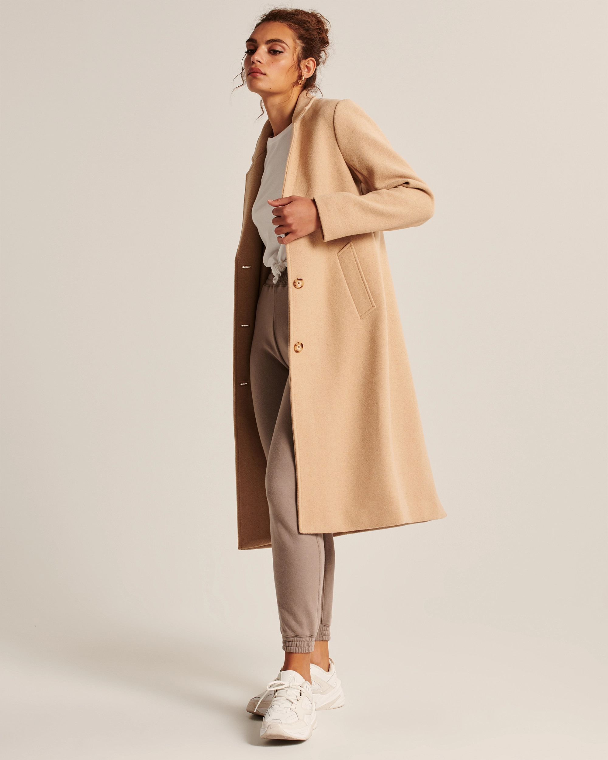 Calf-Length Dad Coat | Abercrombie & Fitch (US)