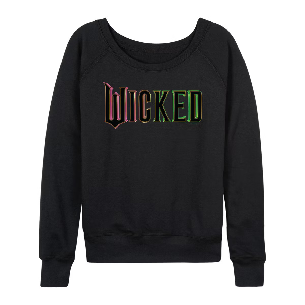 Women's - Wicked - Theatrical Movie Logo Graphic French Terry Slouchy | Target