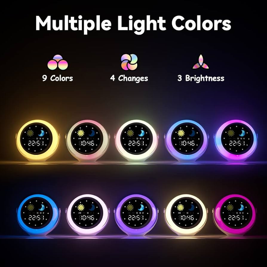 Mulukiss Alarm Clock for Kids, Bluetooth Music Player&Digital Clock, Sleep Sound Machine for Kids... | Amazon (US)