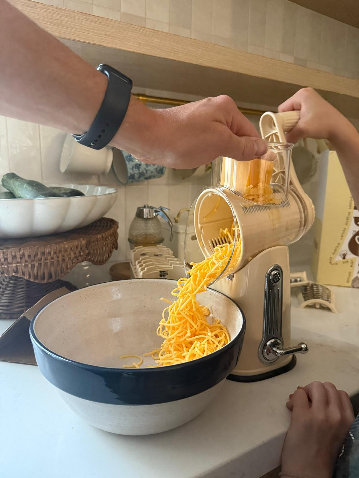 the HANDIEST kitchen tool. Makes shredding a big block of cheese so easy!  

 #LTKfoodie #LTKHome