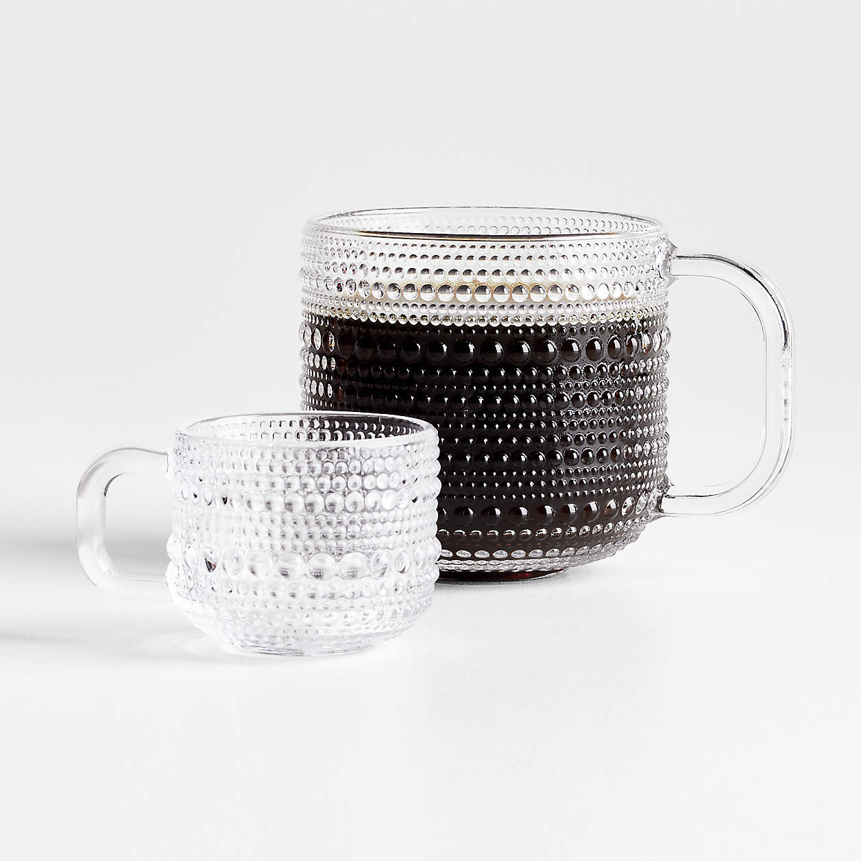 Alma 13.5-Oz. Clear Glass Mug + Reviews | Crate & Barrel | Crate & Barrel