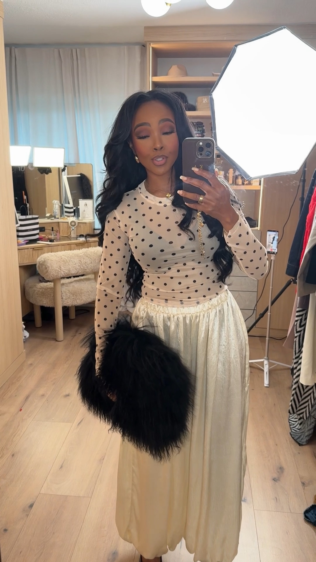 Romantic with a playful twist — this Valentine’s-ready look blends soft elegance with a little drama. The sheer polka-dot top adds a flirty feel, while the flowy satin pants keep it elevated and effortlessly chic. Finished with sleek heels and a statement feather clutch for that extra wow factor.

Perfect for Valentine’s Day dinner, girls’ night out, rooftop cocktails, date night, or a dressed-up evening event.

📏 Sizing:
Wearing size Small in top and pants  
Heels true to size  

📏 Measurements:
5'4", 138 lbs  
34D bust, 27" waist, 40" hips

Styled multiple ways so the cost per wear keeps dropping — a smart long-term shopping strategy built around versatile statement pieces and timeless neutrals.

Save this post to revisit later and tap to get details on every piece.

Chic Valentine’s outfits, sheer polka dot top, satin wide-leg pants, elevated date night look, feminine evening outfit, warm weather Valentine’s style, modern romantic fashion.

#LTKValentinesDay #LTKStyle #LTKFashion

Follow me on Instagram and YouTube @kirasfashionfinds

#LTKvlog #LTKootd #LTKgrwm