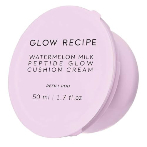 Glow Recipe Watermelon Milk Peptide Cushion Cream Refill, Weightless, 50ml | Amazon (US)