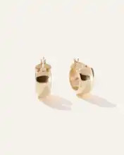 14K Gold Wide Huggies | Quince
