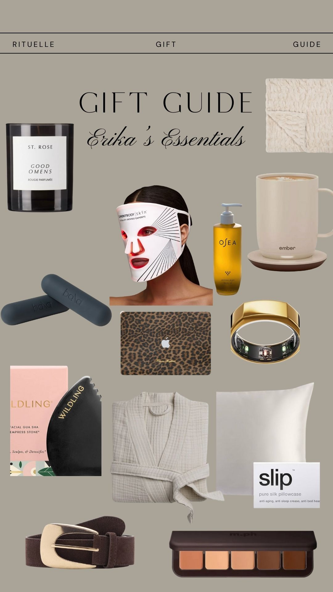 personal edit of Erika’s ride-or-die essentials: LED light masks, OSEA body oil, luxe loungewear, silk pillowcases, beauty devices, clean fragrances, Bala weights, Apple laptop cases, cozy blankets, sculpting skincare tools, and everyday luxury upgrades. The things she actually uses and loves. 

 

#LTKCyberWeek #LTKGiftGuide #LTKHoliday