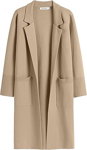 ANRABESS Women Cardigan Oversized Open Front Sweater Coat Lady Blazer Jacket Fall Outwear Coatiga... | Amazon (US)
