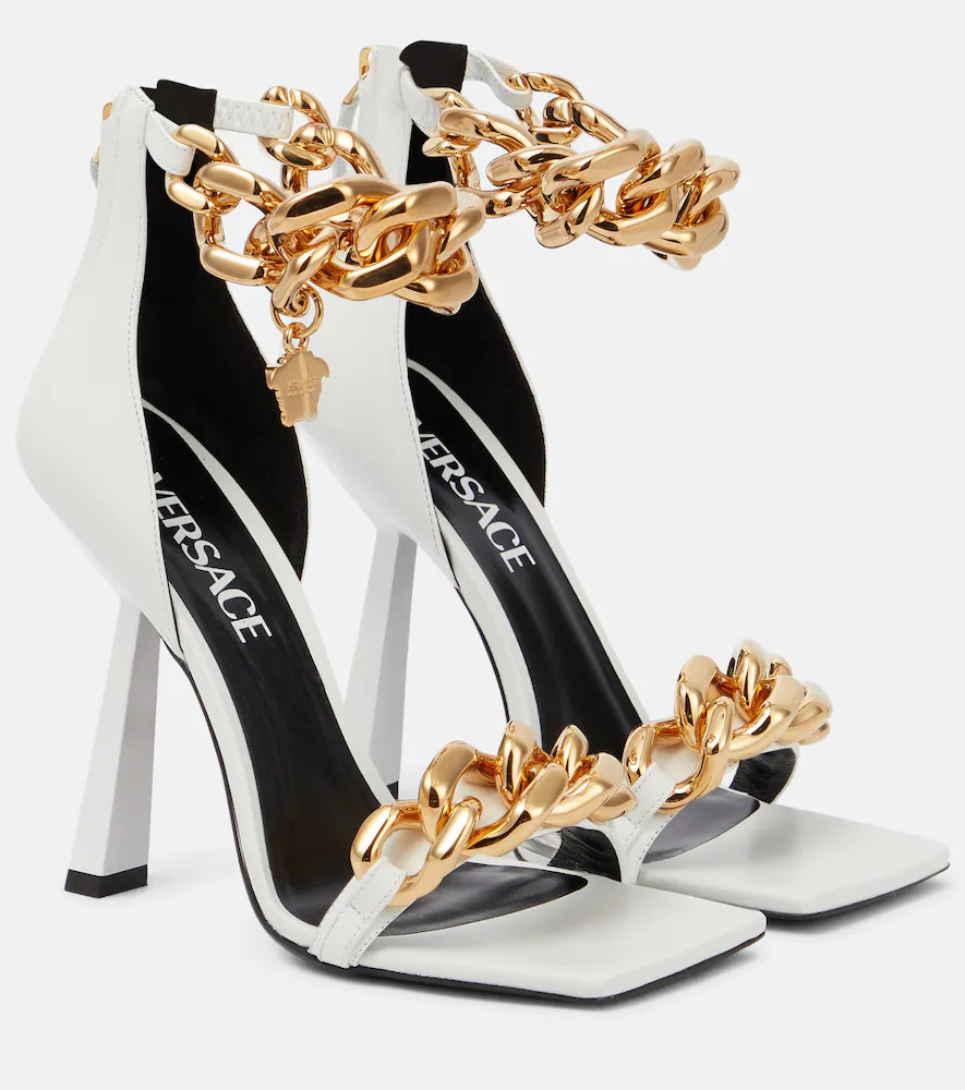 Versace Medusa Chain leather sandals | Mytheresa (US/CA)
