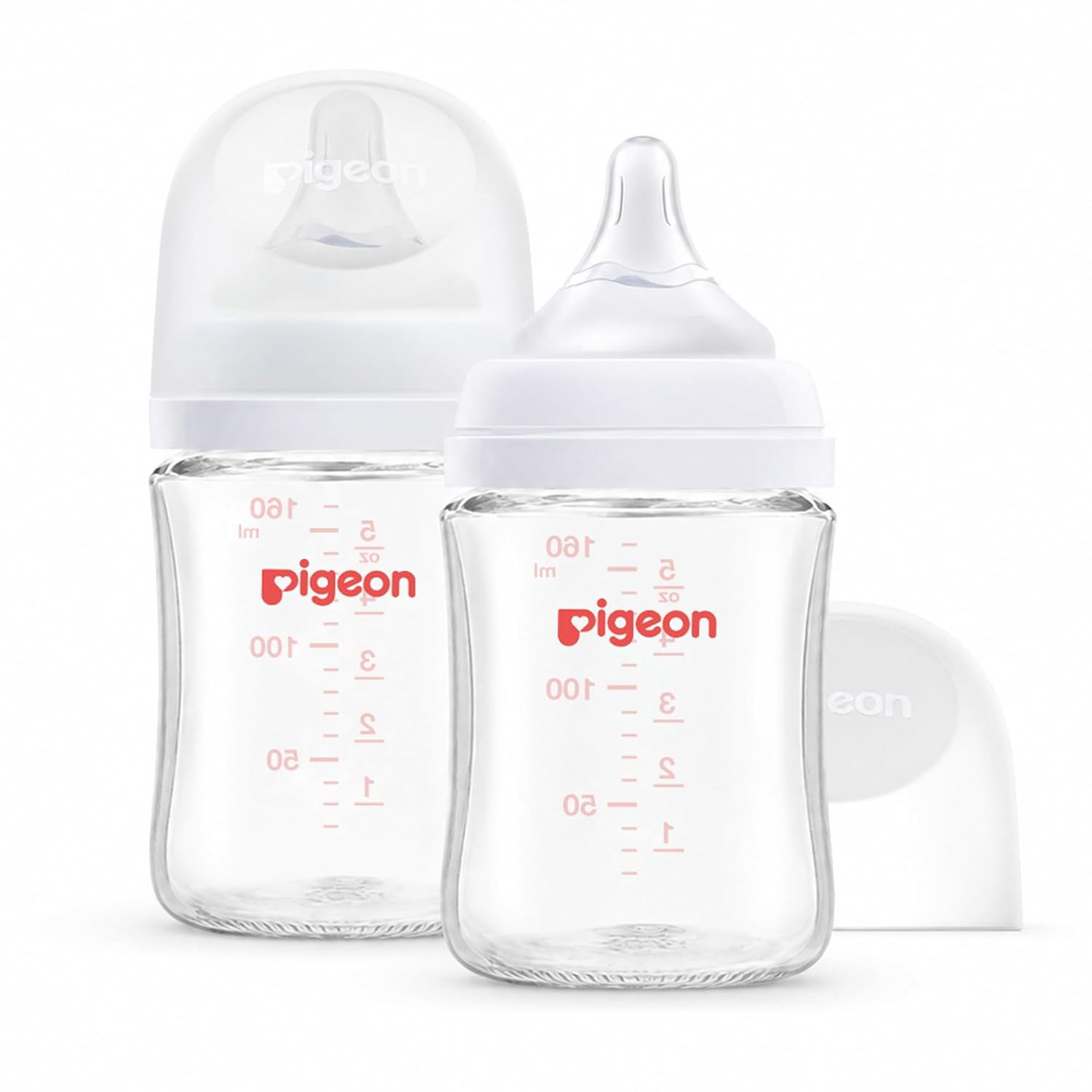 Pigeon Glass Baby Bottles Wide Neck, 5.4 Oz, Pack of 2 | Amazon (US)