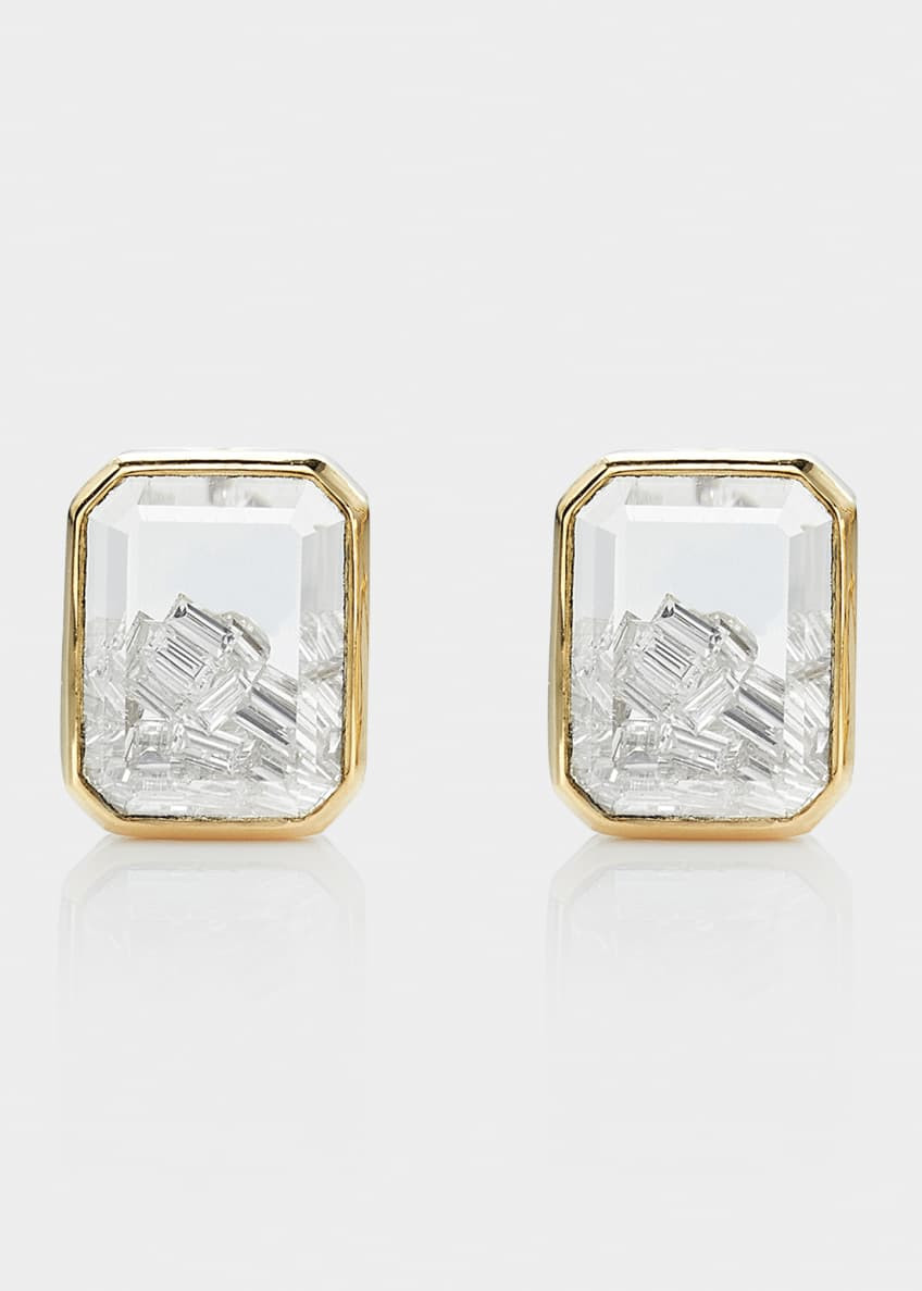 Moritz Glik Diamonds in White Sapphire Kaleidoscope Shaker Earrings | Bergdorf Goodman