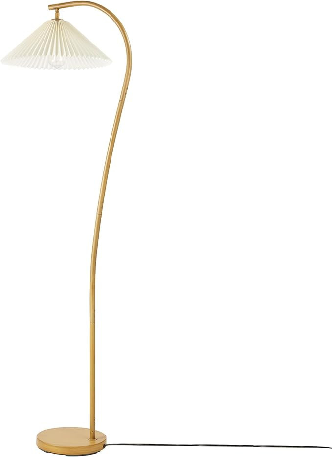 Globe Electric Novogratz x 61000043 Novogratz x Globe 62" Floor Lamp, Faux Wood Finish, White Ple... | Amazon (US)