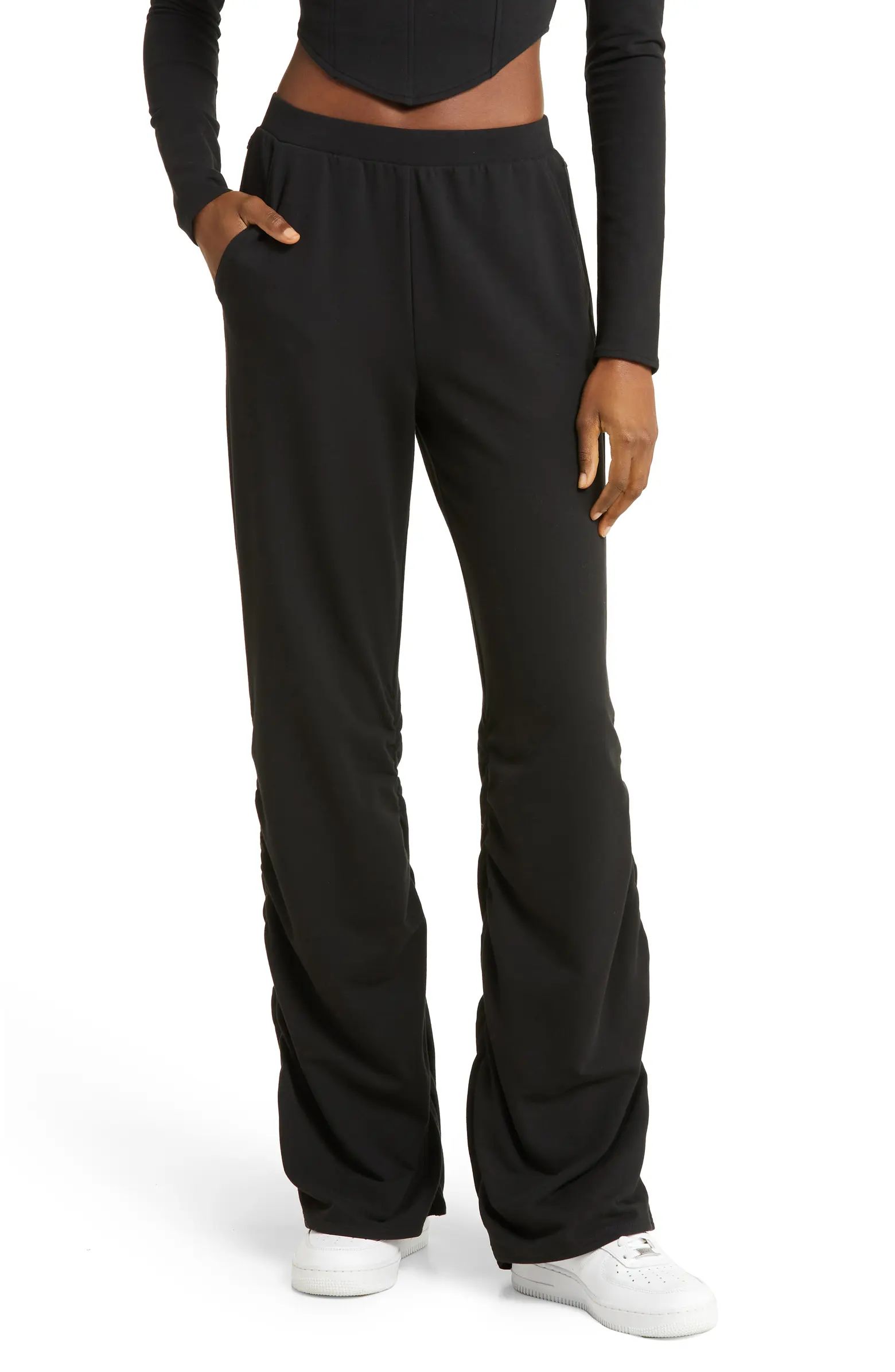 Ruched French Terry Pants | Nordstrom
