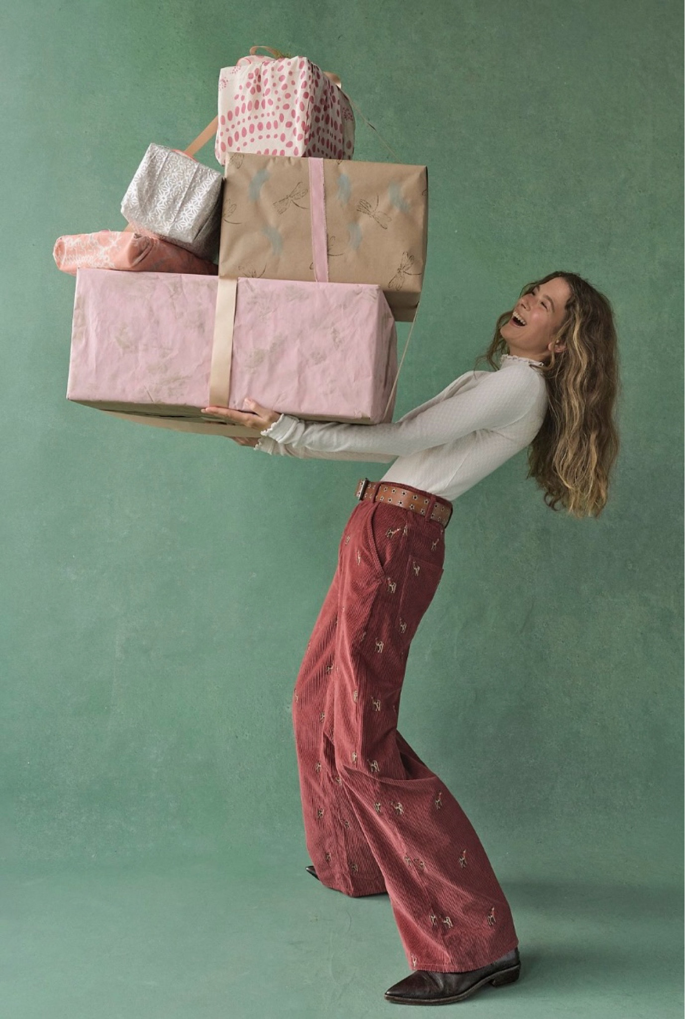 Holiday outfit / thanksgiving outfit inspo from Free People. LOVE these corduroy pants. So fun and festive even for everyday! 

#LTKHoliday