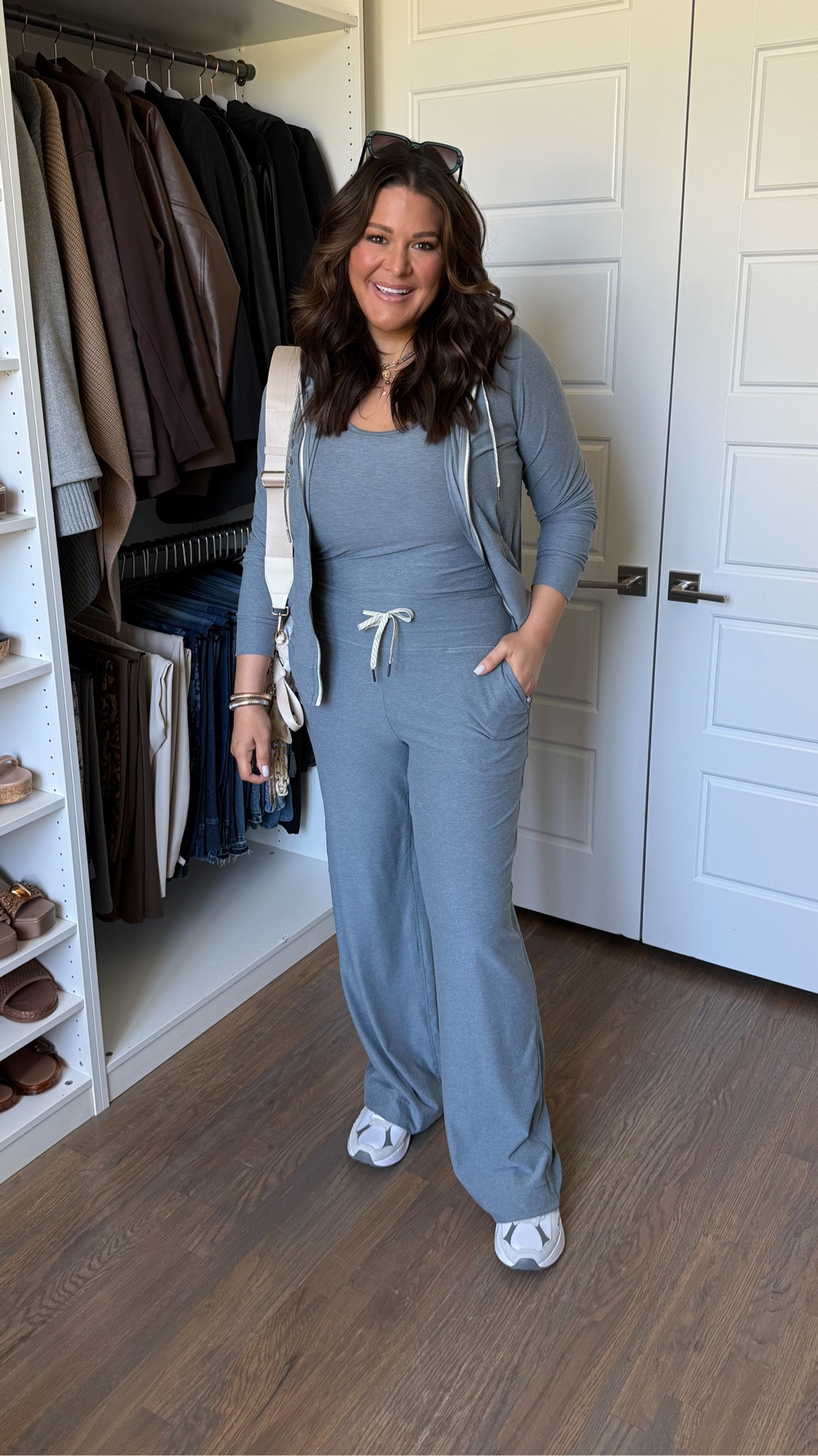 Size: XL in everything! Tall inseam in pants (I’m 5’10”) • Amazon understood the assignment!! Tons of different colors and styles all identical to the viral Vuori line, but for a fraction of the price! The fitted tank, zip-up hoodie, and wide-leg lounge pants are giving expensive, effortlessly put-together, cool girl energy without the designer price tag. Perfect for school drop-off, running errands, travel days, or just wanting to look cute while being ridiculously comfortable!

#AmazonFashionFinds #AmazonOutfits #AffordableFashion #MidsizeFashion #AmazonLoungewear