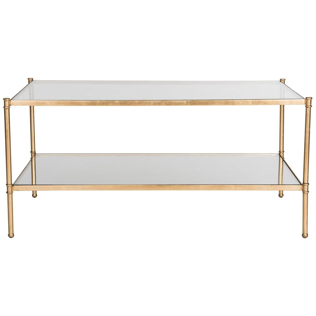 Aslan Coffee Table - Gold/Glass - Safavieh | Target