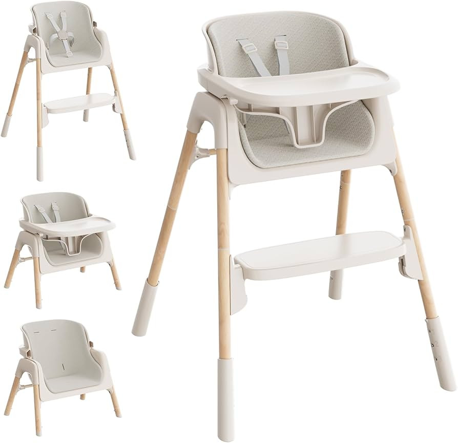 Mloong High Chair for Babies and Toddlers - Adjustable 4-in-1 Baby High Chairs with Dishwasher Tr... | Amazon (US)