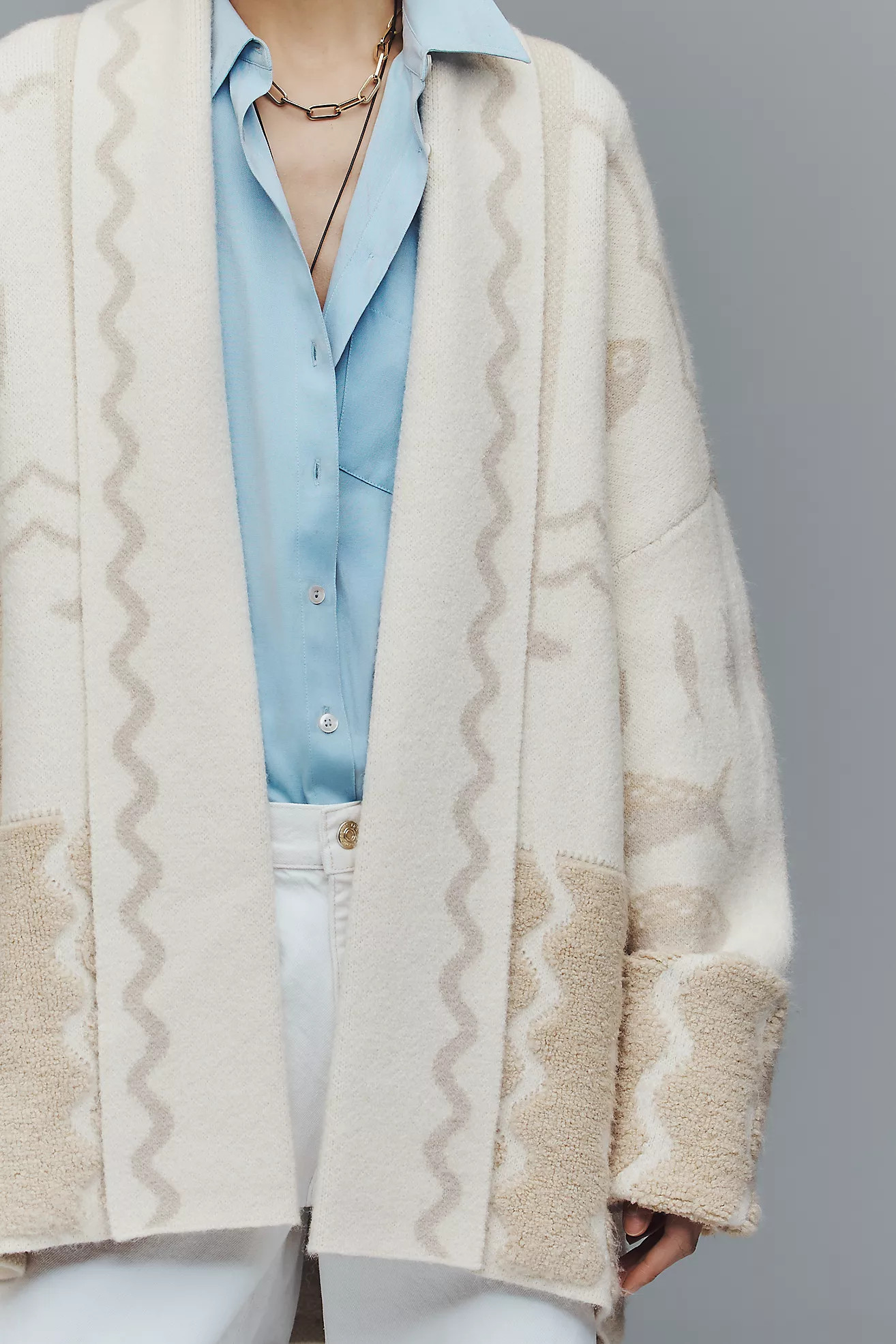 By Anthropologie Wave Textured Cardigan | Anthropologie (US)
