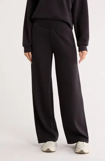 Whisper Knit High Waist Wide Leg Pants | Nordstrom Rack
