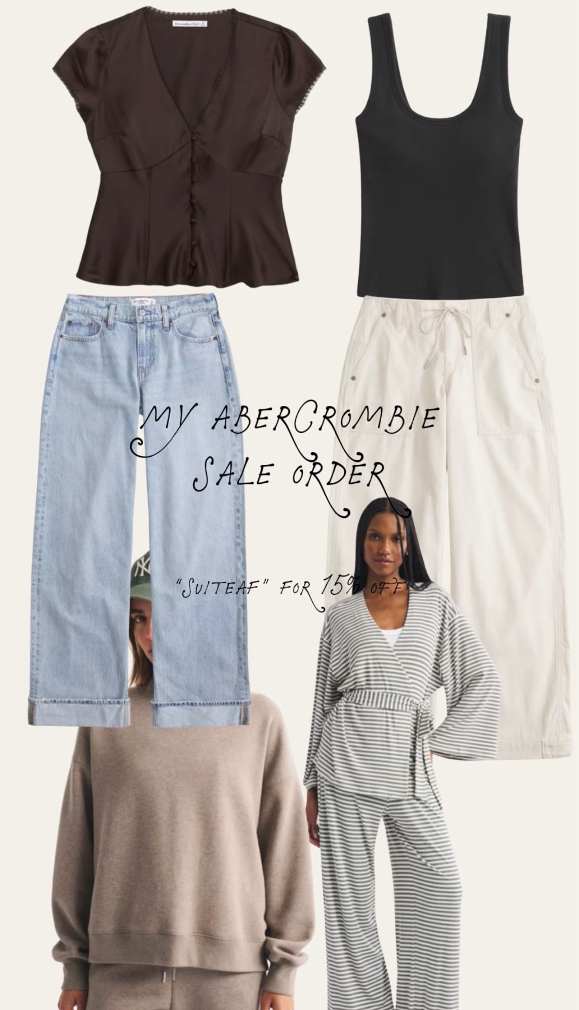 Abercrombie sale! 20-40% off! Us SUITEAF for an extra 15% off