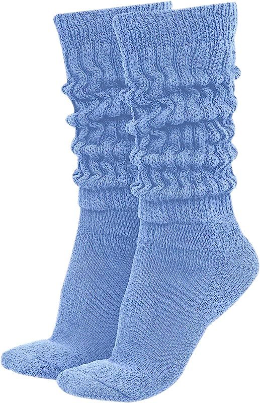 MDR Women's Extra Long & Heavy Slouch Socks For Women Cotton Wear at any Length Sock Made in USA ... | Amazon (US)