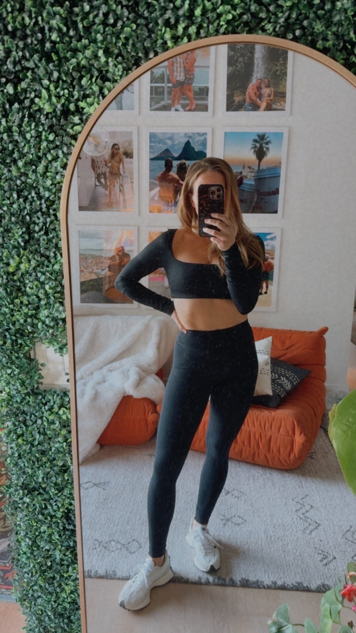 Cute Pilates outfit or low impact workout I love how this top feels and doubles as a bra. I’m in a medium top and small leggings 

32DD OR 34D medium top 
I love this csb line it’s so buttery soft and always looks flattering especially the leggings. 

#LTKootd #LTKfitnessgoals #LTKActive