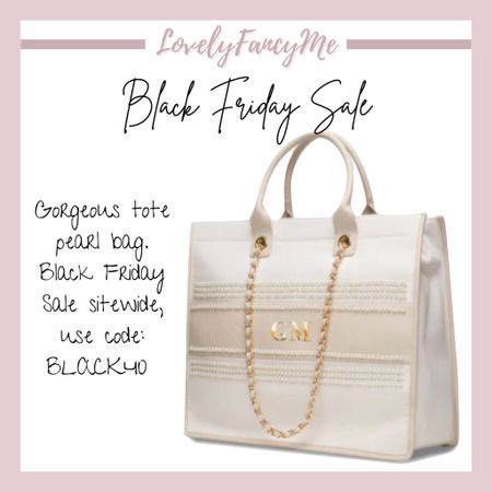 Cyber Monday Sale! Black Friday Sale!
Use code BLACK40 for 40% off or for a two for one deal. 

Pearl tote, carry-on, gifts for her, gifts for a traveler, traveling, luggage, work bag, work tote, mini tote, abott purse, black friday deals, cyber monday deals, cyber week sales, travel essentials, winter trip, summer trip, tweed tote, pink bag, airplane bag, luxury tote #LTKU #LTKHoliday #LTKitbag #LTKtravel 

#LTKCyberweek #LTKworkwear #LTKGiftGuide