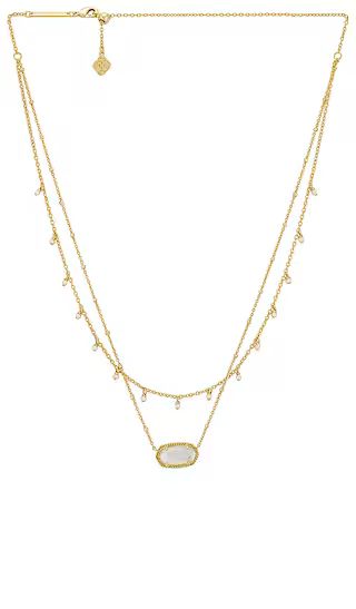 Elisa Pearl Layered Necklace in Ivory Mother Of Pearl | Revolve Clothing (Global)