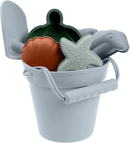 Silicone Beach Toys for Kids - Baby Sandbox Toys - Best Silicone Toddler Beach Toy Set for Travel... | Amazon (US)