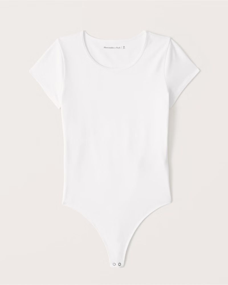 Short-Sleeve Crewneck Bodysuit | Abercrombie & Fitch (US)