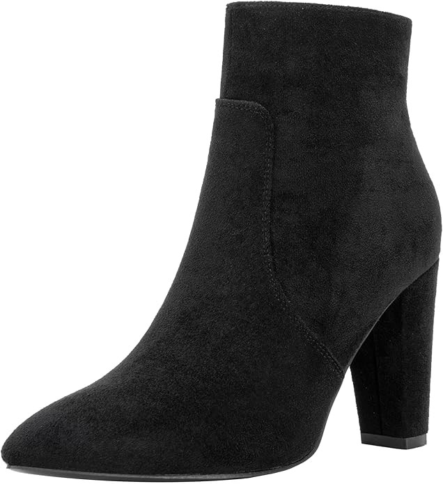 Vepose Women's 9633 Ankle Boots Fashion Stiletto High Heel Booties Dress Point Toe Boot | Amazon (US)
